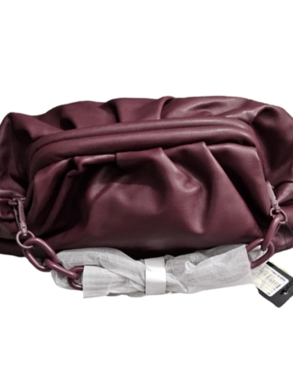 Badgley Mischka Muted Plum Wrapped Frame Clutch/Crossbody - NWT - Picture 3 of 5
